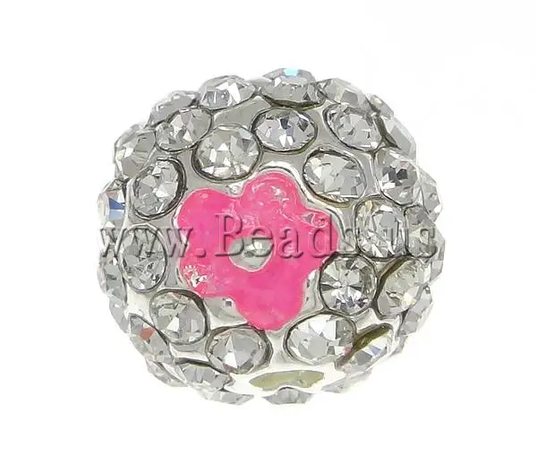 Free shipping!!!Rhinestone Jewelry Beads Christmas Gift Round with rhinestone silver 10mm Hole:Approx 2mm 20PC/Bag | Украшения и
