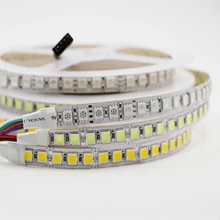 DC12V 5m 5054 SMD RGB LED Strip Light 120LED M Not waterproof Flexible Light Ribbon Double