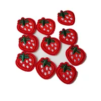 Buy 10PCS Embroidered Sewing Iron On Strawberry Patches Plants Badge For Bag Jeans Hat Appliques Sticker Online - Image 3