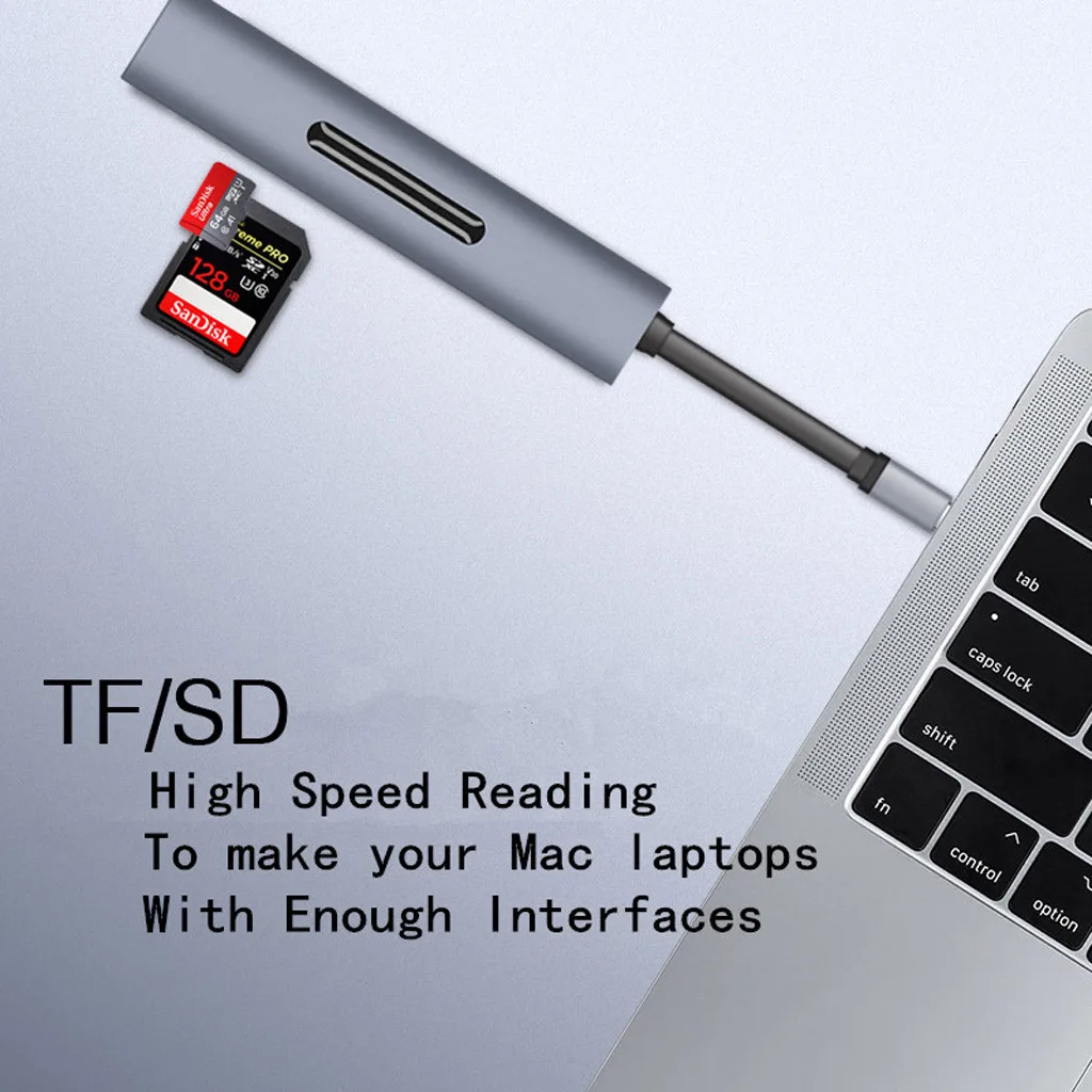 9 в 1 адаптер 3 док-станция Тип c к HDMI 4 к VGA USB3.0 концентратор TF SD слот USB-C PD с аудио портативный для Macbook Pro#20