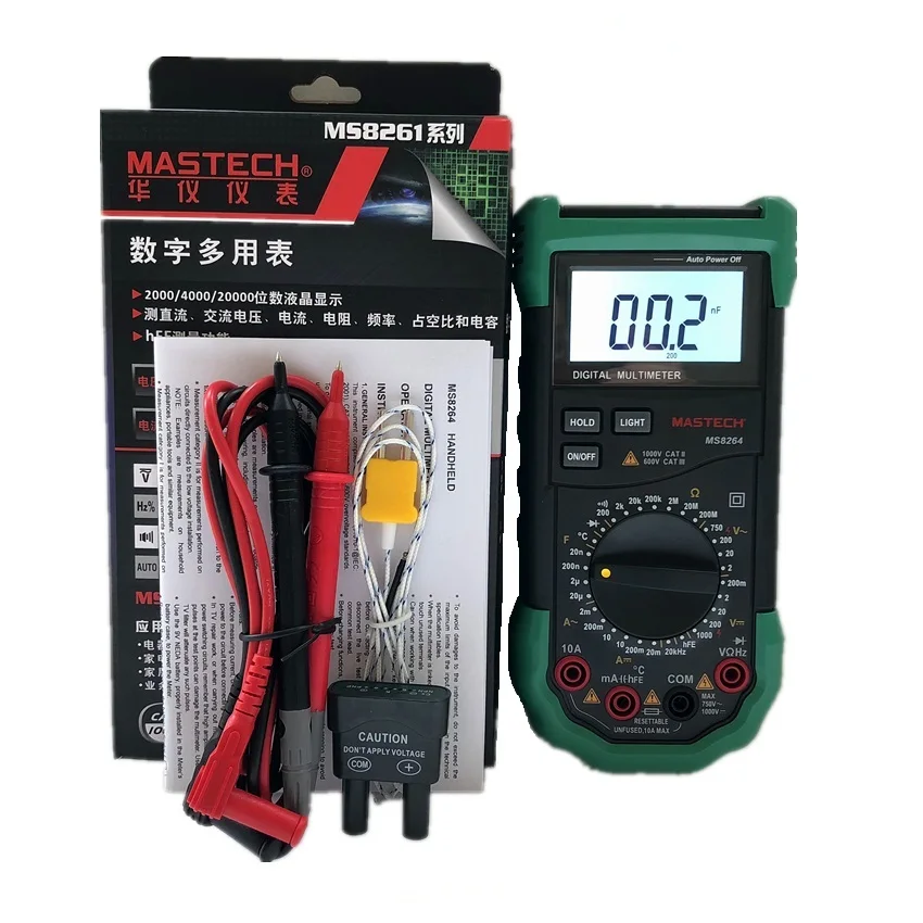 Цифровой Мультиметр Mastech MS8264 с автоматическим выбором диапазона полной защитой