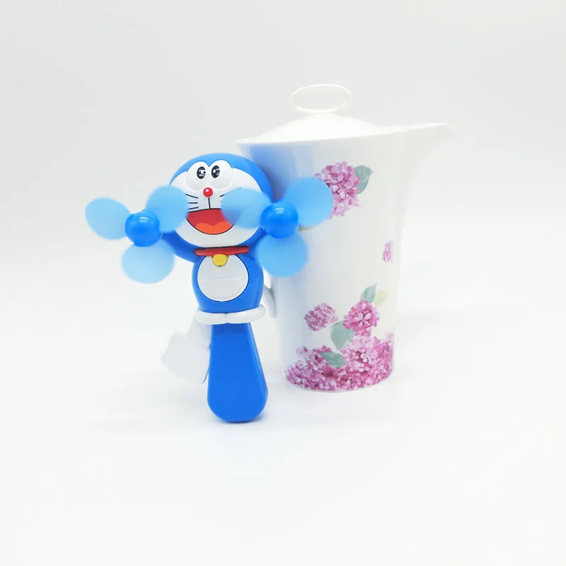 1pcs kids cartoon mini manual fan toy children outdoor toys hand
