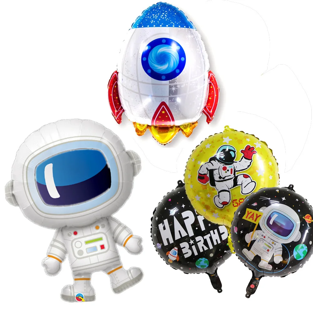 

Space Astronaut Foil Helium party Balloons Boy Birthday theme party Balloons kids baby shower Decor party supplies 2019 new