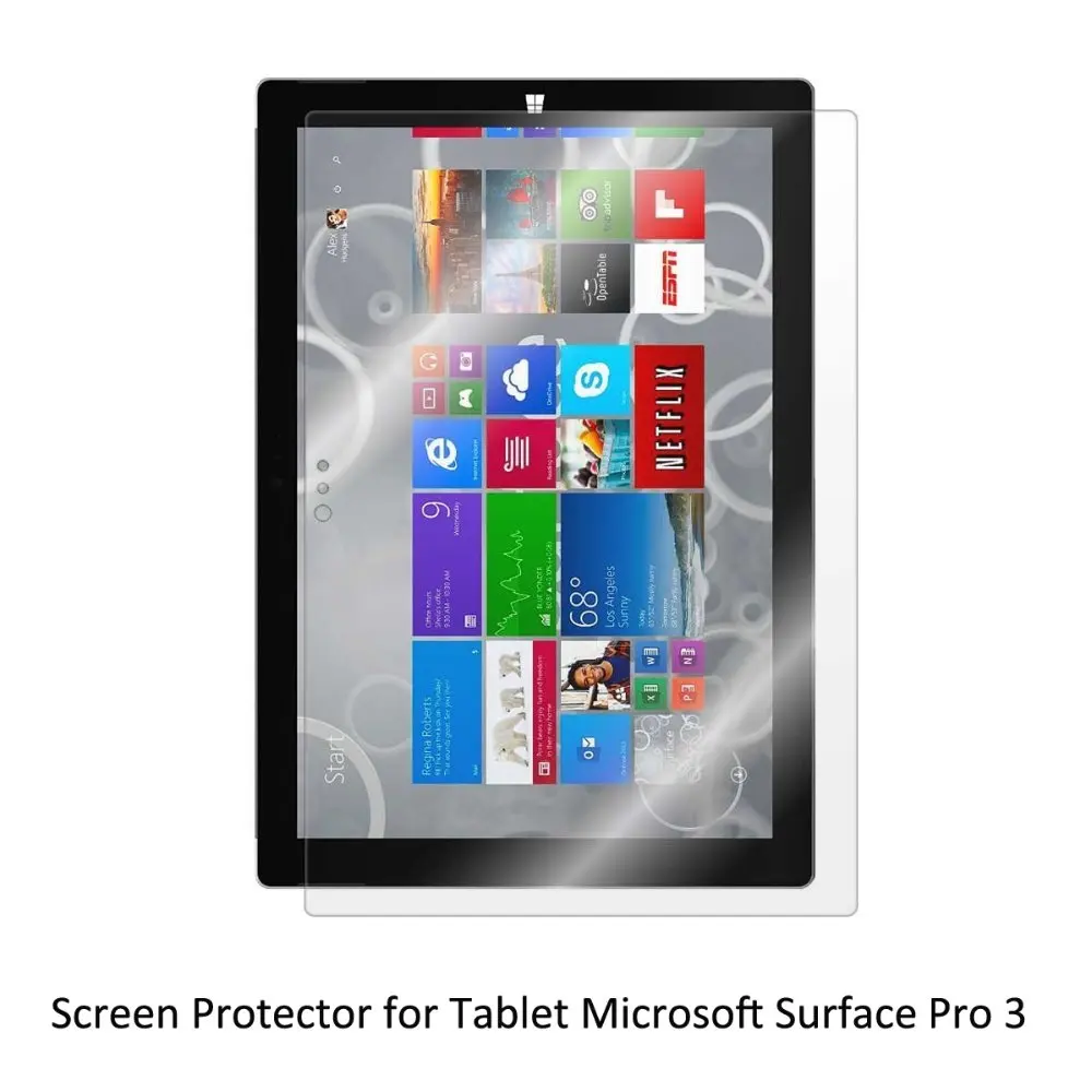 Clear LCD PET Film Anti Scratch/ Anti Bubble / Touch Responsive Screen Protector for Tablet
