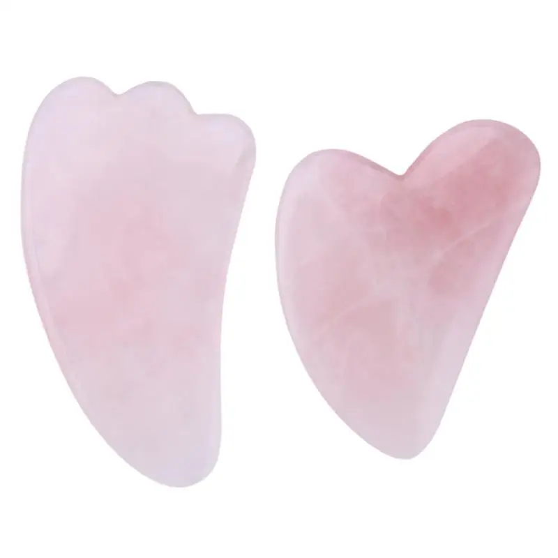 

Natural Pink Jade Scraper Plate Powder Crystal Health Care Rose Quartz Gua Sha Board Body Facial Massage Relaxation