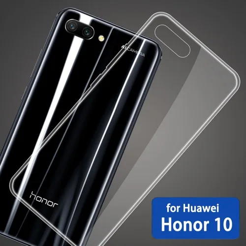 Чехол для huawei Honor 10 Lite, ТПУ Силиконовый прочный прозрачный бампер, мягкий чехол для Honor Note 10 Honor 10, прозрачная задняя крышка - Цвет: for Honor 10