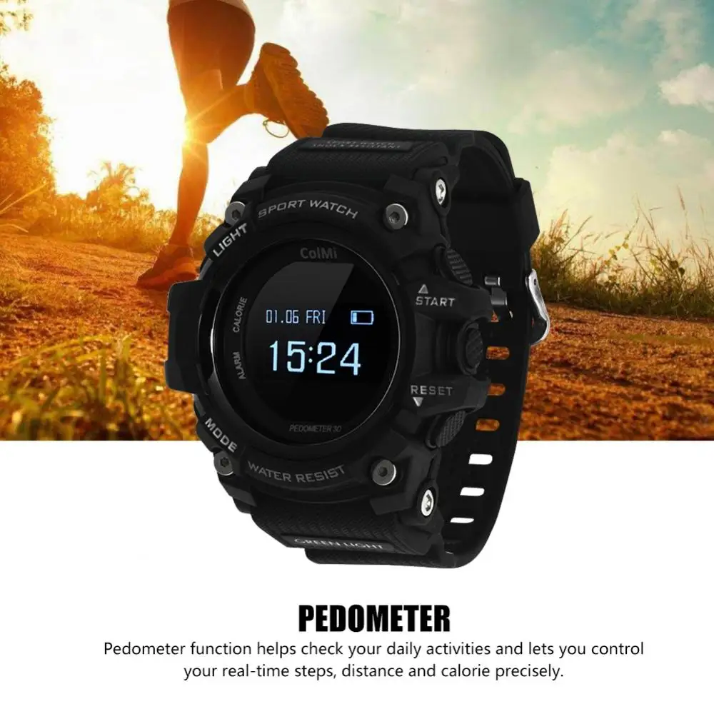 

VBESTLIFE T1 OLED 0.96INCH Heart Rate Monitor Smart Sport Watch IP68 Call & Message Reminder Pedometer Watch