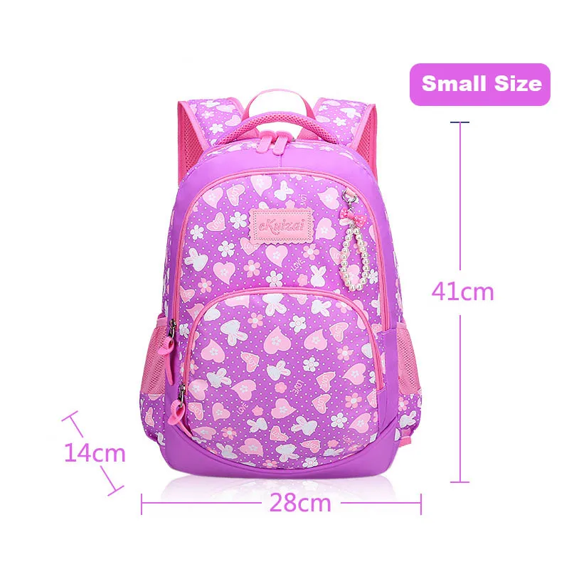 Purple Small Size Водонепроницаемый нейлоновый рюкзак для девочек для школы, детские рюкзаки, школьные сумки, сумки для начальной школы для девочек и мальчиков, детский ранец mochila - Цвет: Purple Small Size