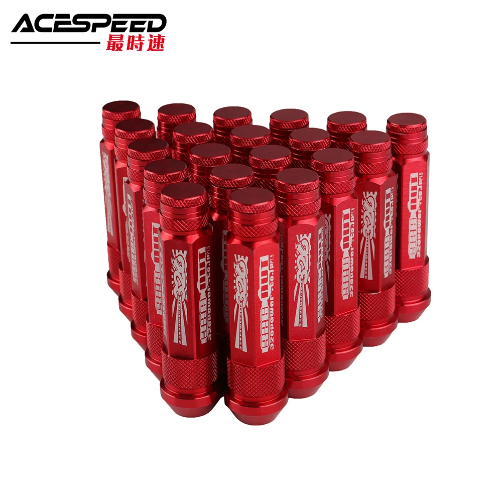 Alloy Aluminum extend 90MM Wheel Lug Nut With\ Caps For Honda Toyota 20