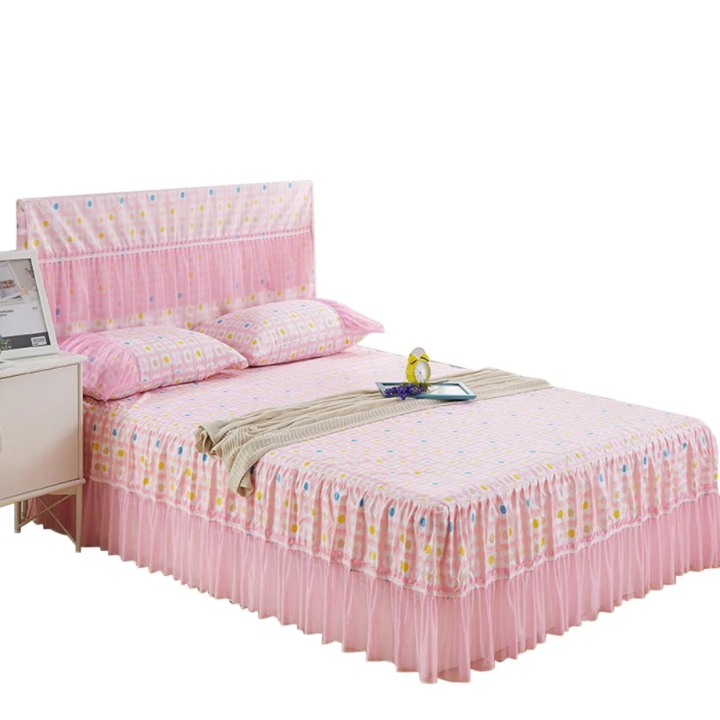 Кружевное покрывало принцессы, наволочки, покрывало с романтическим принтом, постельное белье для девочек, шикарное постельное белье, подарок, товары для украшения дома - Цвет: Bed cover