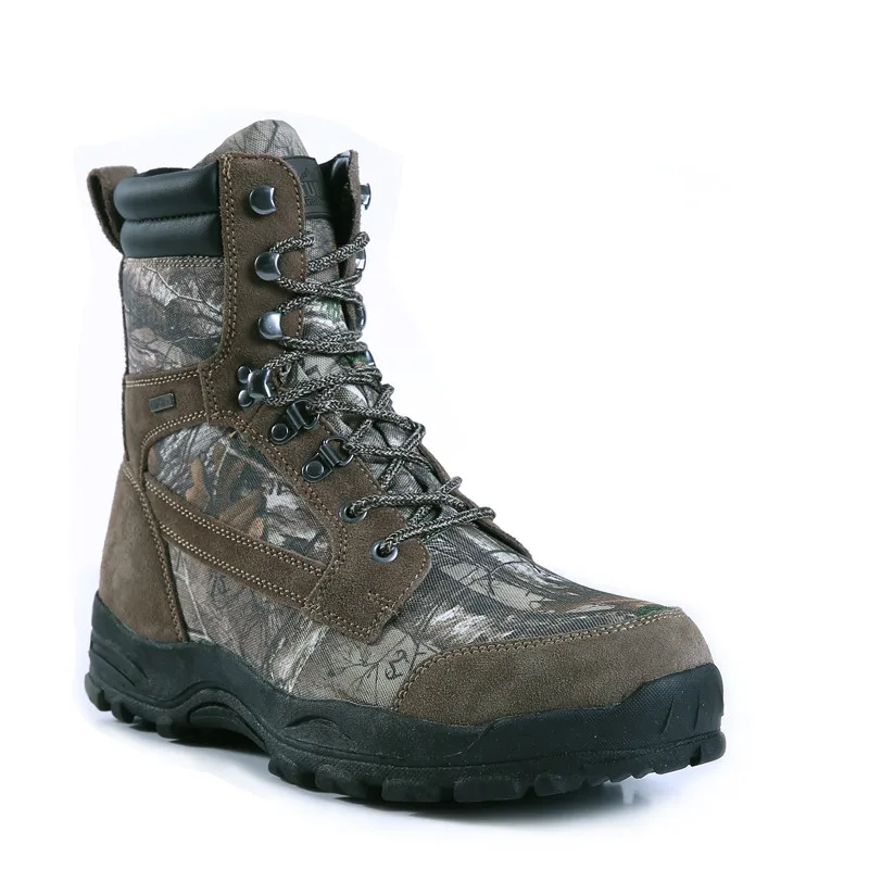 Imitation suede high tube outdoor hunting shoes men trekking camping