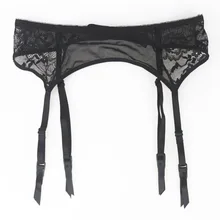 Пояса для чулок размера плюс, черные, цветочные, кружевные, для чулок, металлическая пряжка, подвязки, подвязки для чулок, сексуальное свадебное белье