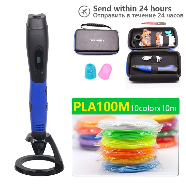 Best Offers USB 3D Pen and 1.75mm PLA filament can use power bank power supply with Storage bag Can be used for indoor or outdoor creation