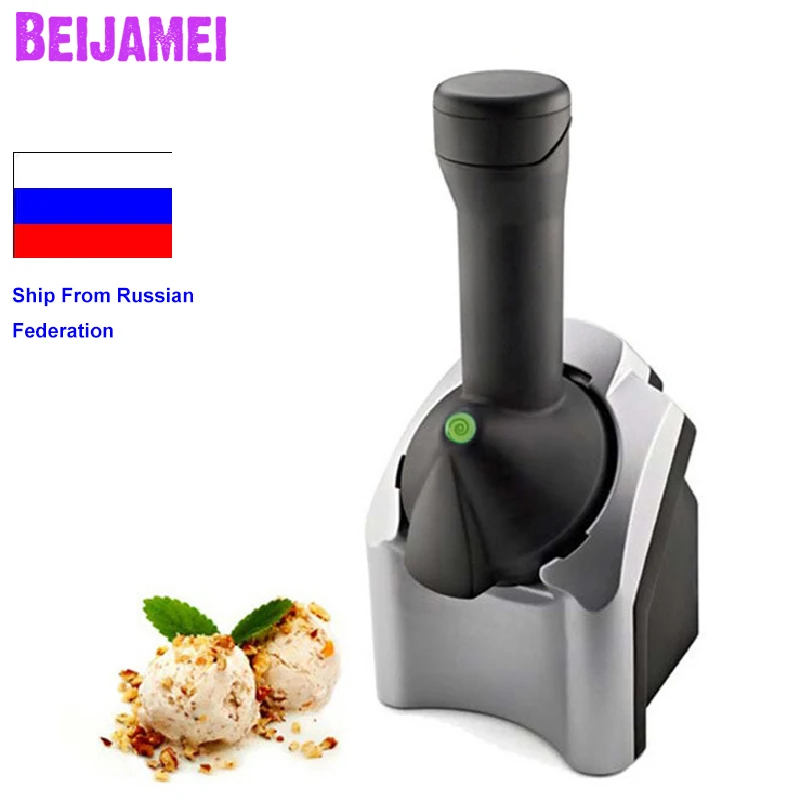 

BEIJAMEI Electric Automatic Frozen Fruit Ice Cream Machine Dessert Maker 220-240V Ice Cream Maker DIY