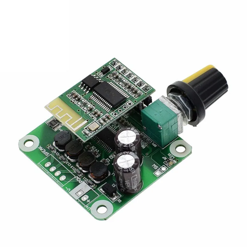 Lusya Bluetooth 4.2 TPA3110 15W+15W Digital Stereo Audio Power Amplifier Board 12V-24V car for DIY Speaker T0489