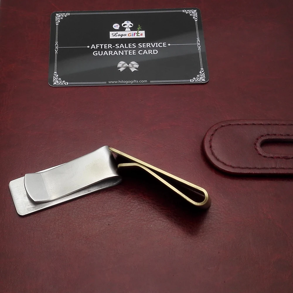 

Unique office gifts gold/silver dollar clip customized free with your Company logo and contacts informatioon for promotions