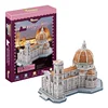 Educational Toys Famous Architecture Model 3D Jigsaw Puzzles For Adults Osaka Peles Bran Castle Las Ventas Toys For Children 2