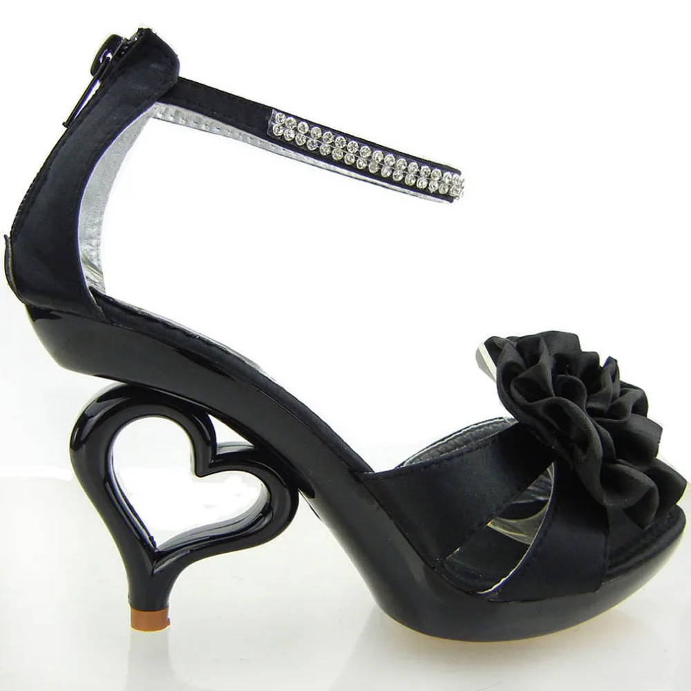 

SM33101-2 Hot Pink Removable Flower Ankle Strap Wedding Sandals