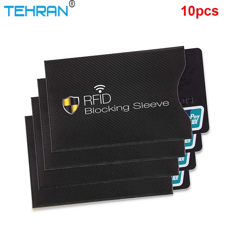 

10 pcs / Set Of Anti-theft RFID Card Protector for Bank Card RFID Lock Sleeve Identity Anti-theft Protective Cover for Cards