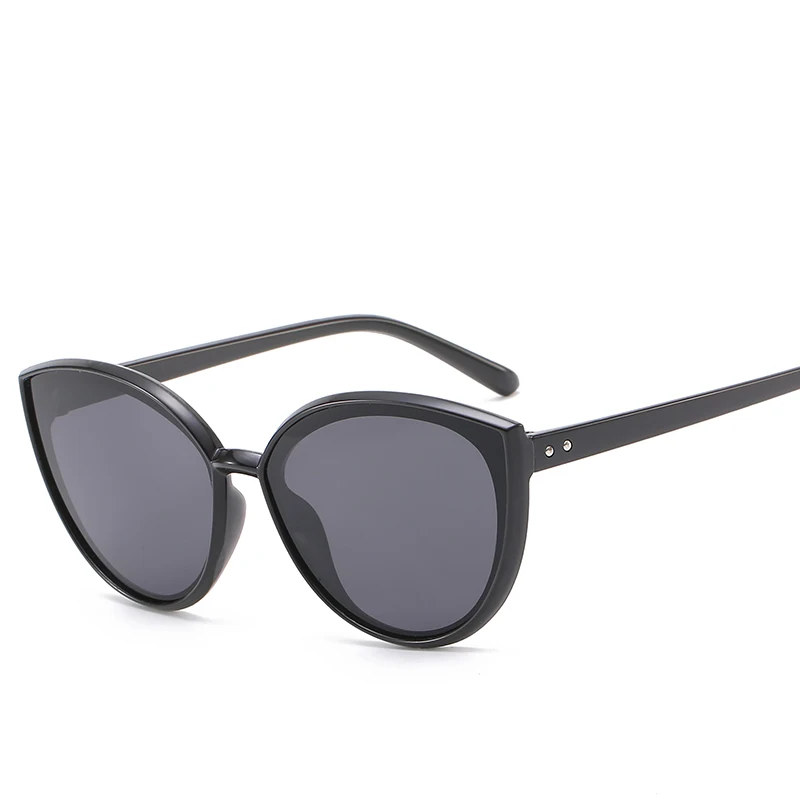 

2019 HJYBBSN Cat Eye Mirror Sunglasses Women Vintage Brand Designer Oversized Sun Glasses Ladies Colorful Eyewear Multicolor