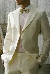 Лидер продаж для мужчин slim fit платье свадебные смокинг жениха best man костюм двубортный пиджак брюки для девочек
