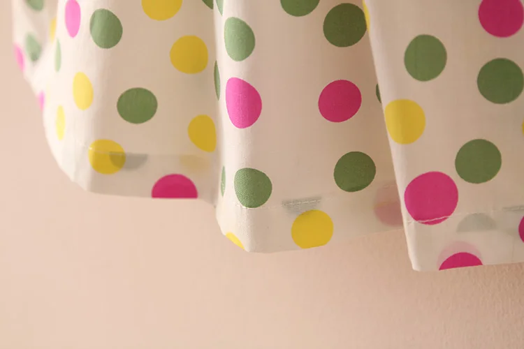 2018 Summer 2-10 Years Beautiful Pretty Sweet Children Baby Kids Pleat Short Fly Sleeve Party Prom Polka Dot Dresses For Girls (19)