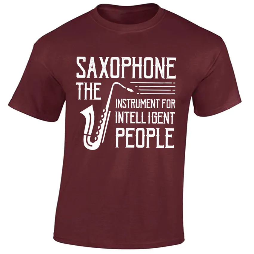 

Saxophone T-Shirt Mens S-5XL Musician Jazz Players Lovers Gift Present Idea Harajuku Funny Tee Shirt