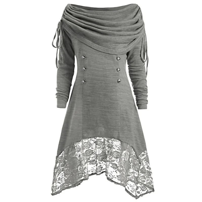 

4XL Plus Size Party Dress Women Clothes Elegant Solid Long Sleeve Ladies Dresses 2019 Autumn Winter Vintage Dress Vestidos