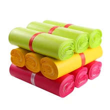 (10 unids/lote) bolsas de mensajería desechables impermeables y coloridas bolsas de correo bolsas de sobres bolsas de envío