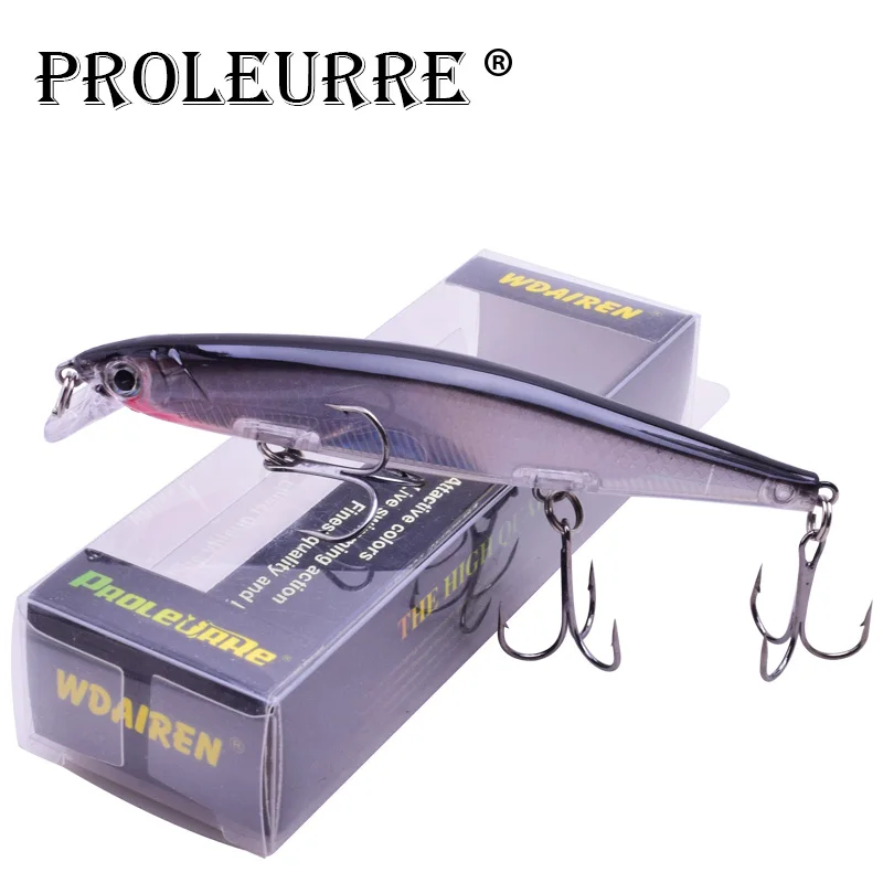 Proleurre 1 قطعة طعوم صيد سمك البلمة الليزر الصلب الاصطناعي الطعم 3D عيون 11 سنتيمتر 14g الصيد Wobblers الغوص 0.2 m- 1 m Crankbait البلم