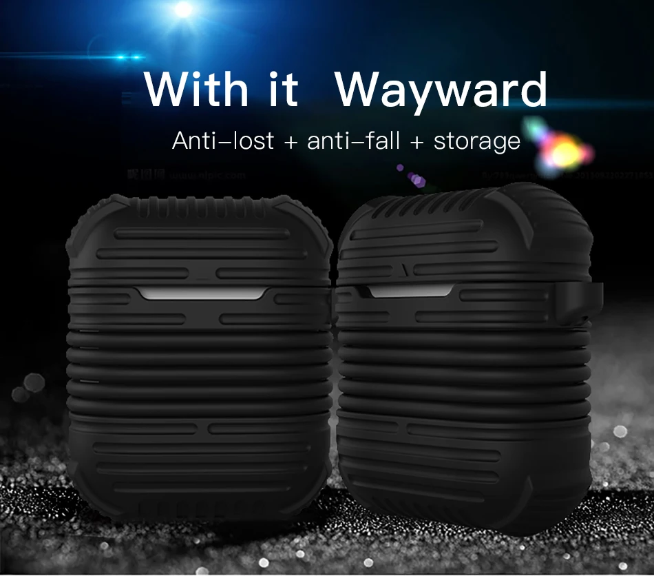 !ACCEZZ For AirPod Earphone Case Protective Skin Cover Bag 2 in 1 Set For Apple Airpods Bluetooth Wireless Headphone Charger Box (1)