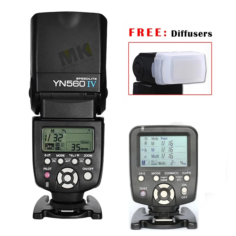 Yongnuo Вспышка Speedlite YN560IV + YN560-TX Беспроводная Контроллер для Nikon DSLR D100 D90 D80 D3000 D5000 D3100 |