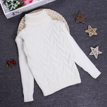 Big Size 2-10T Pullover Winter Autumn Sweater Boy Girl Child Knitted Sweater Turtleneck Sweater Children Outerwear KC-1547-7