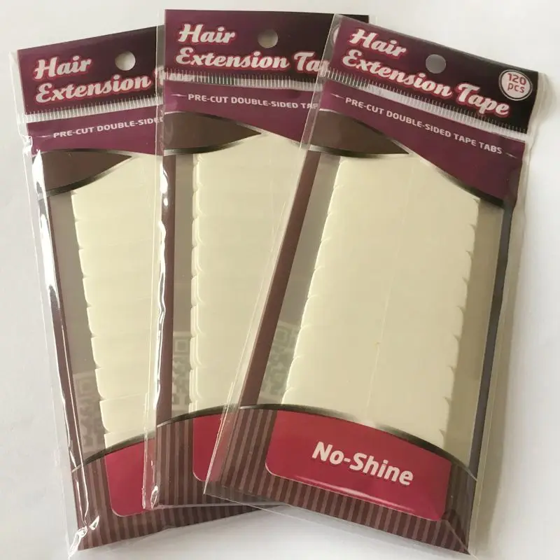 

120 tabs/lots 10 sheets 0.8cm*4cm No shine white adhesive tape waterproof tape for tape hair extension