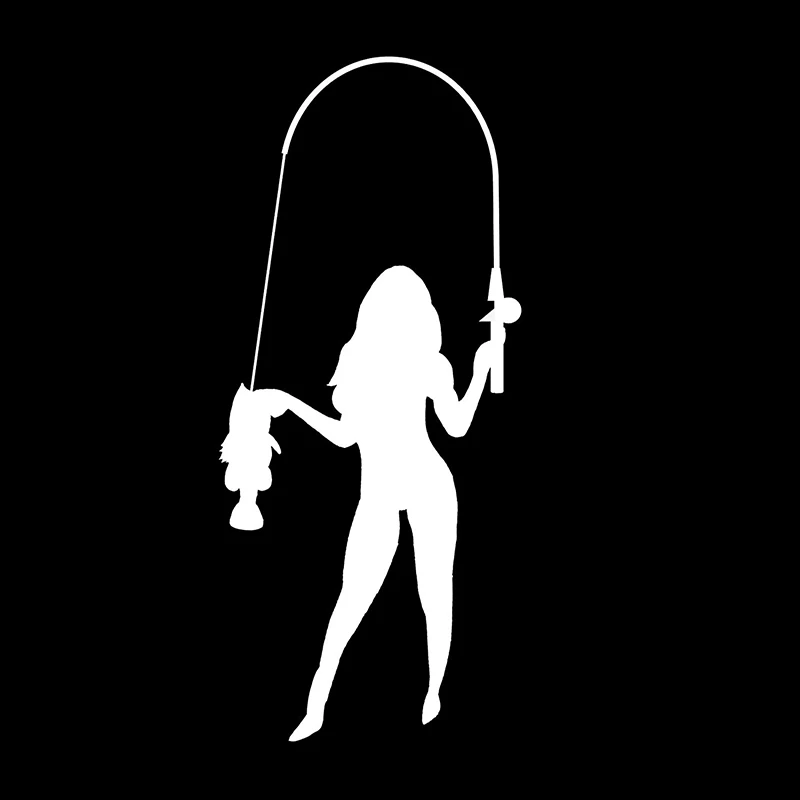 Outdoor Sports Car Stickers GO FISHING Beauty Fishing Decorative Stickers