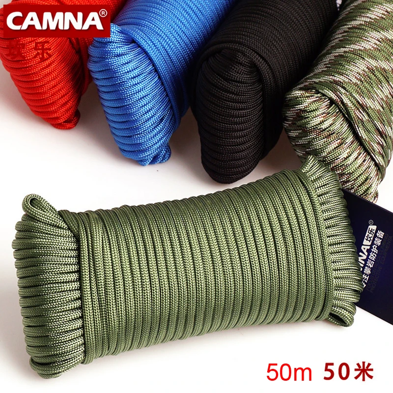

P86-50m mountain climbing rope military regulations 9 core umbrella lifesaving lost equipment escape safety rope