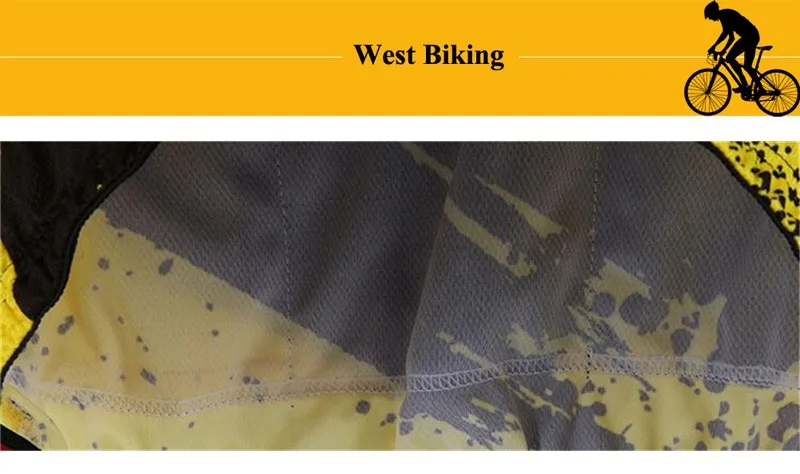 WEST BIKING велосипедная футболка с коротким рукавом для женщин/мужчин из желтого спандекса, топы для велоспорта/Летняя одежда для велоспорта с коротким рукавом