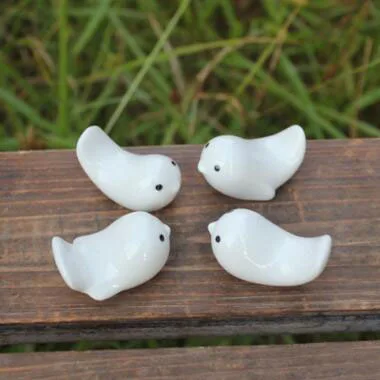 

factory outlet simple white porcelain little bird home or office ornaments best present crafts t427
