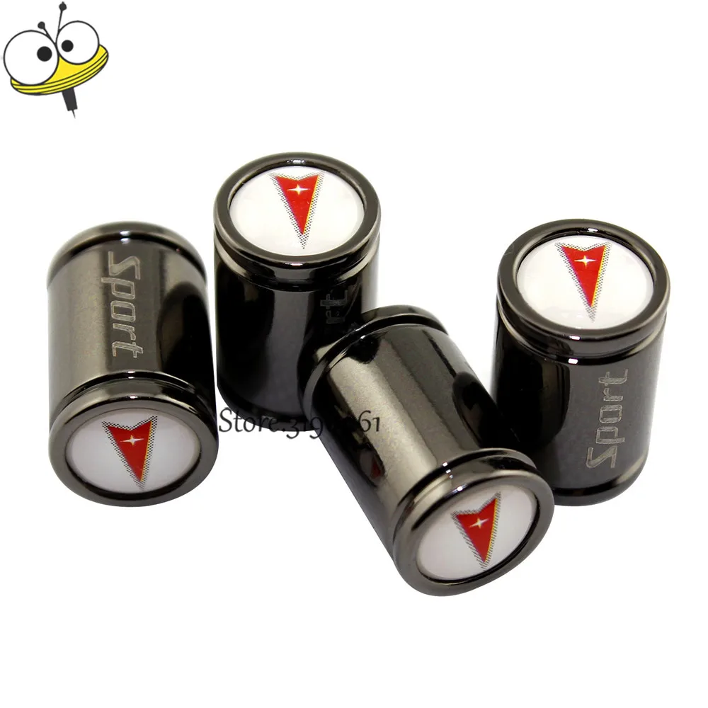 Car Styling Accessories Tire Valve Stems Caps Auto Metal For Pontiac