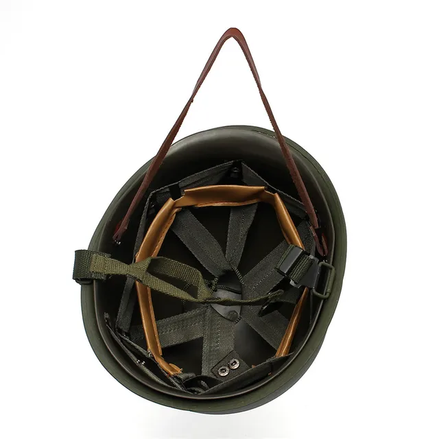 Protective Helmets Universal Portable Military Steel M1 Helmet Tactical Protective Army Equipment Field Green Helmet outdoor