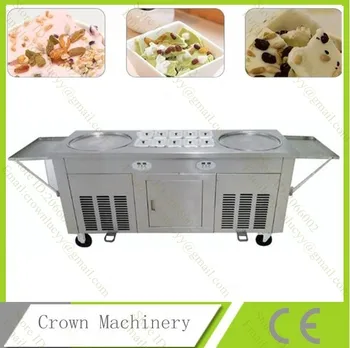 

Free Shipping Thailand Intelligent temperature control Rolled Fried Ice Cream Roll Machine