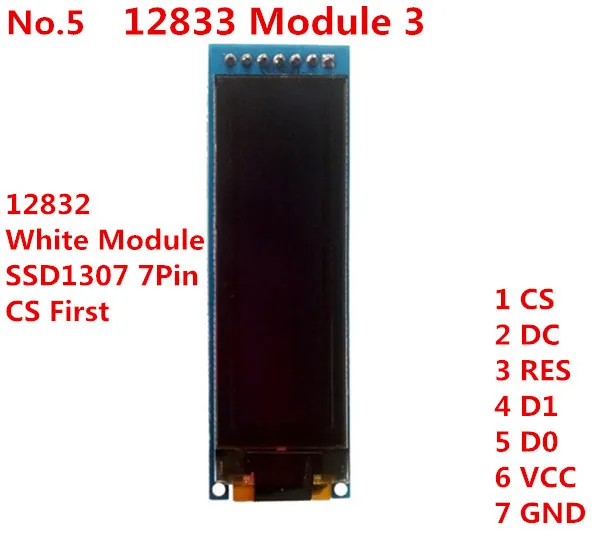 2,0" межсоединений интегральных схем I2C OLED дисплей модуль SPI экран 256*64 25664 горошек 31pin белого и синего цветов на выбор, SH1122 Водительская подушка безопасности припоя pin-код - Цвет: 12832 Module 3 CS