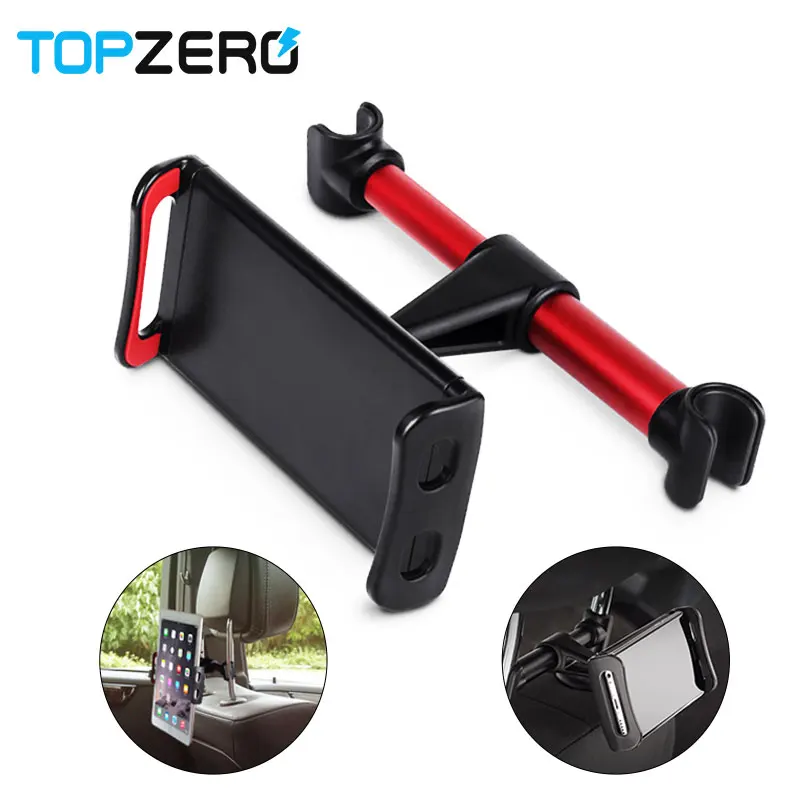 Universal 4-11inch Car Back Seat Phone Holder For iphone 6 6s 7 8 X 360 Rotatable Stand Car Headrest Bracket For Samsung S9 S8