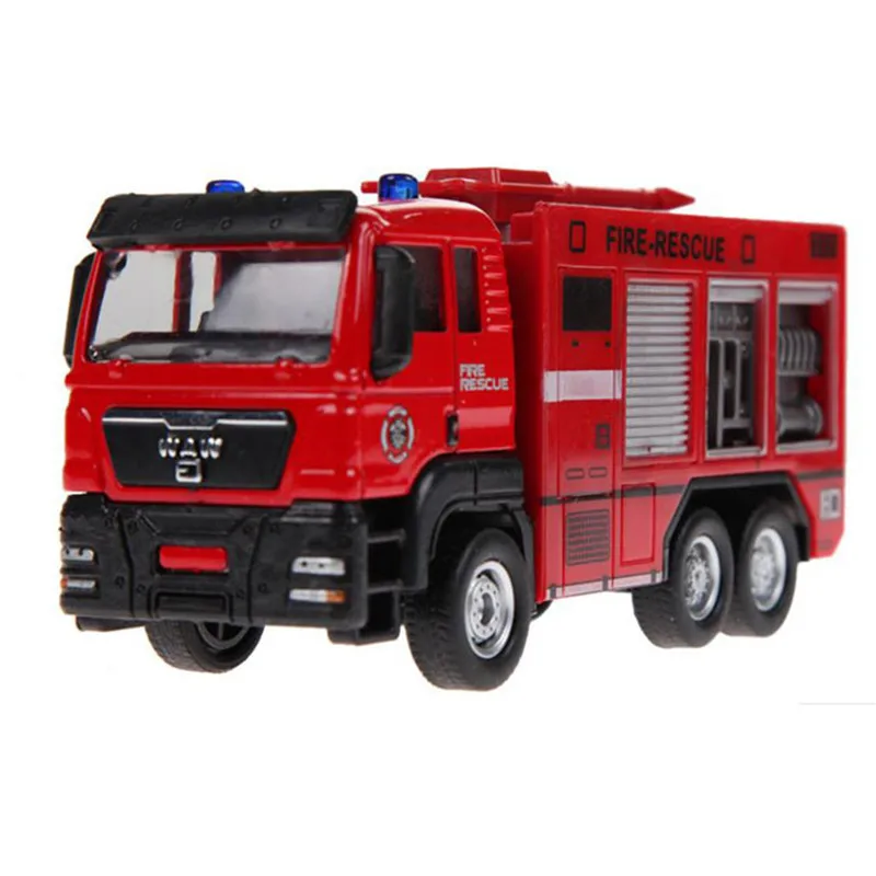 

2017 New Arrive 1PC 1:55 Sliding Alloy Car Truck Model Children Toys Fire Engine for Baby Chirstmas Birthday Gift JK885970