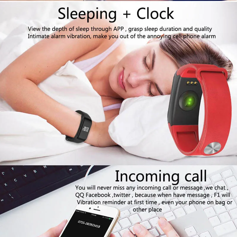 Gagafeel F1 Smart Watch Blood Pressure Monitor Smart Bracelet for Women Men Heart Rate Monitor Smart Watch for IOS Android