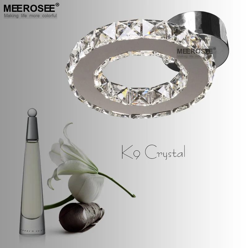 

Small LED chandelier Crystal Light lustres Diamond Crystal Ring Light LED Lighting Bedroom Lamp used for Ceiling or Wall