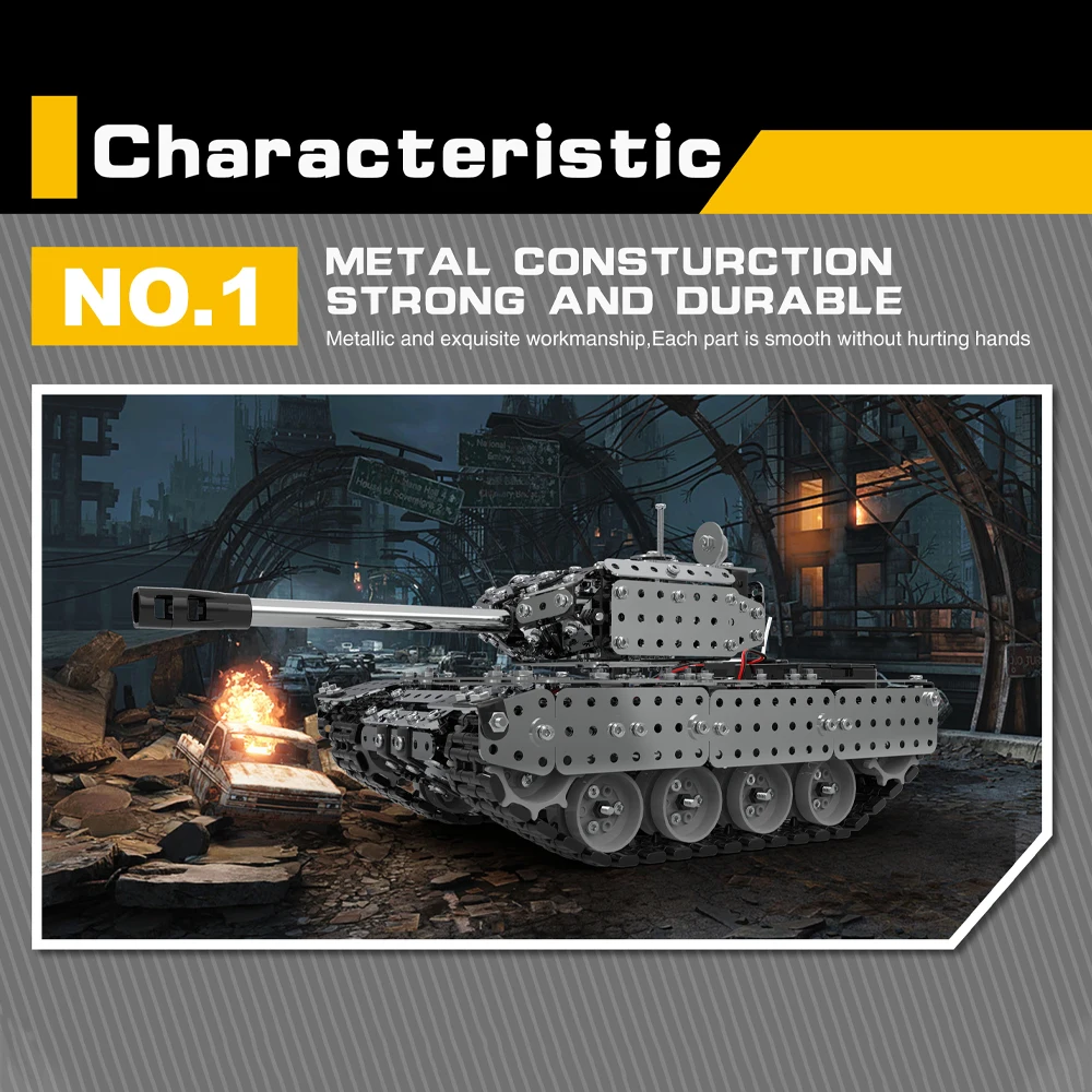 952 шт. строительные блоки Обучающие игрушки RC боевой танк из нержавеющей стали пульт дистанционного управления RC игрушка подарок для детей мальчиков