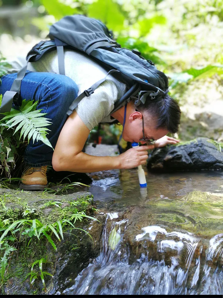 Water Filter Outdoor Survival Tool Portable Water Purifier Emergency Direct Drinking Cleaner Wild Hiking Camping Equipment (10)