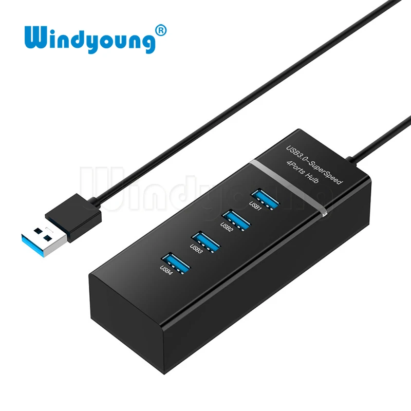 Mini USB HUB 3.0 5Gbps 4 PortMicro USB 3.0 HUB USB Splitter Adapter Super Speed High Quality Computer Peripherals White/Black
