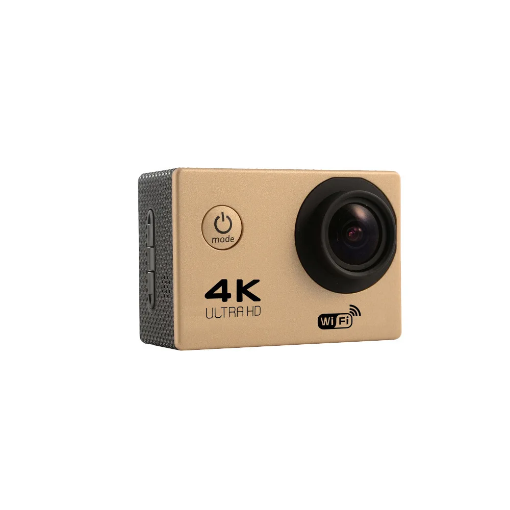 F600 F600R 4K Wifi Экшн-камера 16MP 170D Sport DV 30M 1080P Go Водонепроницаемая профессиональная камера для экстремальных видов спорта, видео, велосипедная камера на шлем, Автомобильная камера Dvr - Цвет: Золотой